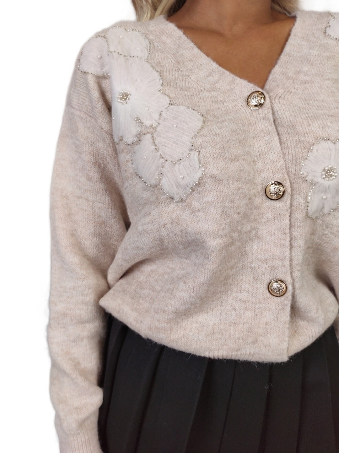 CARDIGAN CON DECORO